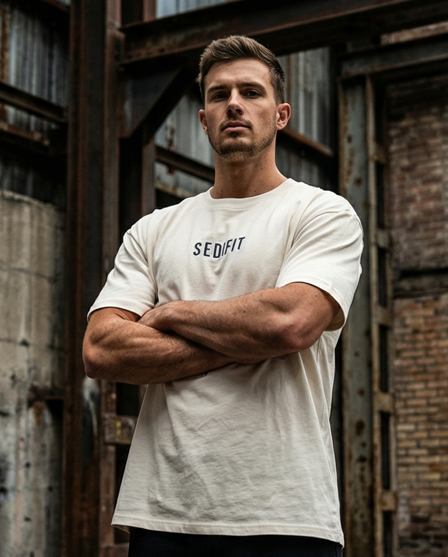 tshirt over size blanc