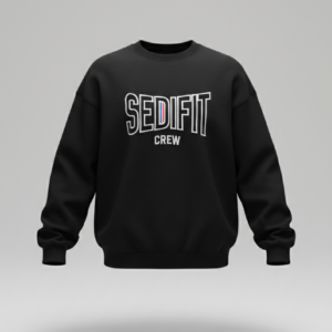 PULL OVERSIZE UNIVERSITÉ ONE NOIR